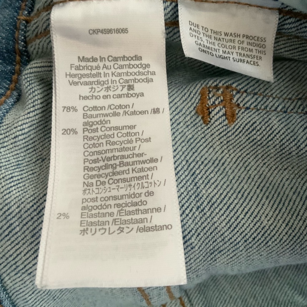 MADEWELL Stovepipe Jeans Straight Leg Mid-Rise Cropped Blue Size 26 - Picture 12 of 15